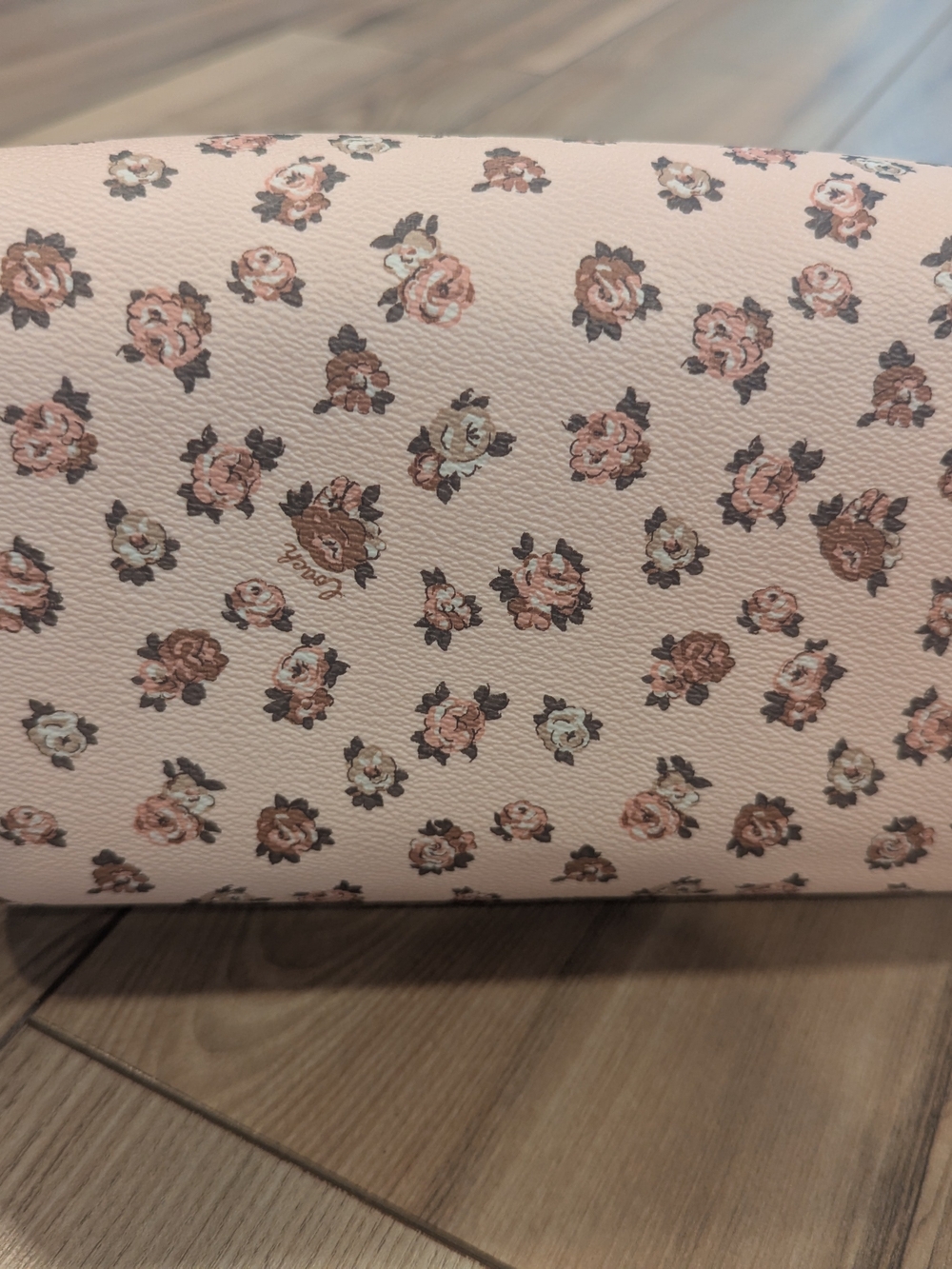 Coach Blush Pink Floral Mini Satchel with Gold Hardware - Picture 5 of 9